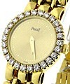 Lady's  Classique with Diamond Bezel Yellow Gold on Bracelet with Champagne Dial