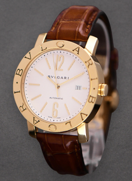 Bvlgari BB42GLDAUTO Bvlgari-Bvlgari 42mm in Yellow Gold BB42GLDAUTO