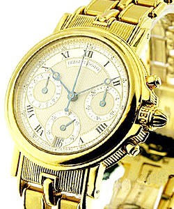 Marine Mid Size Chronograph in Yellow Gold Yellow Gold on Bracelet