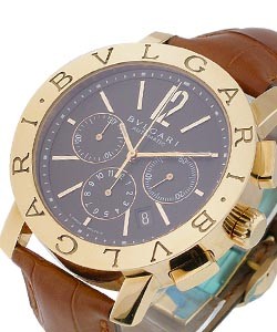 Bvlgari-Bvlgari 42mm Chronograph - Special Edition Rose Gold on Strap with Anthracite Dial