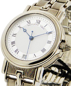 Marine Automatic in White Gold on White Gold Bracelet with Silver Dial