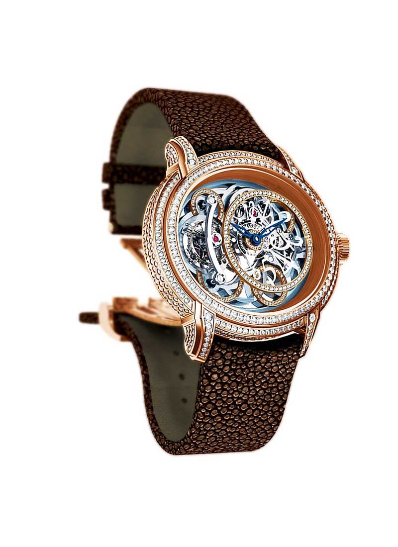 Audemars Piguet Millenary Chalcedony Tourbillon in Rose Gold with Diamond Bezel