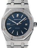 Royal Oak 39mm Large Size with Blue Dial in Steel Steel on Bracelet with Grande Tapisserie Blue Dial