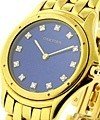  Cougar Yellow Gold Large Size Blue Diamond Dial - 33mm Size - Mint