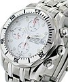 Seamaster Chronograph in Steel Steel on Bracelet with White Dial