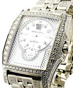 Flying B Bentley with Full Diamond Case and Bracelet White Gold  - All Original - Preowned Mint Condition