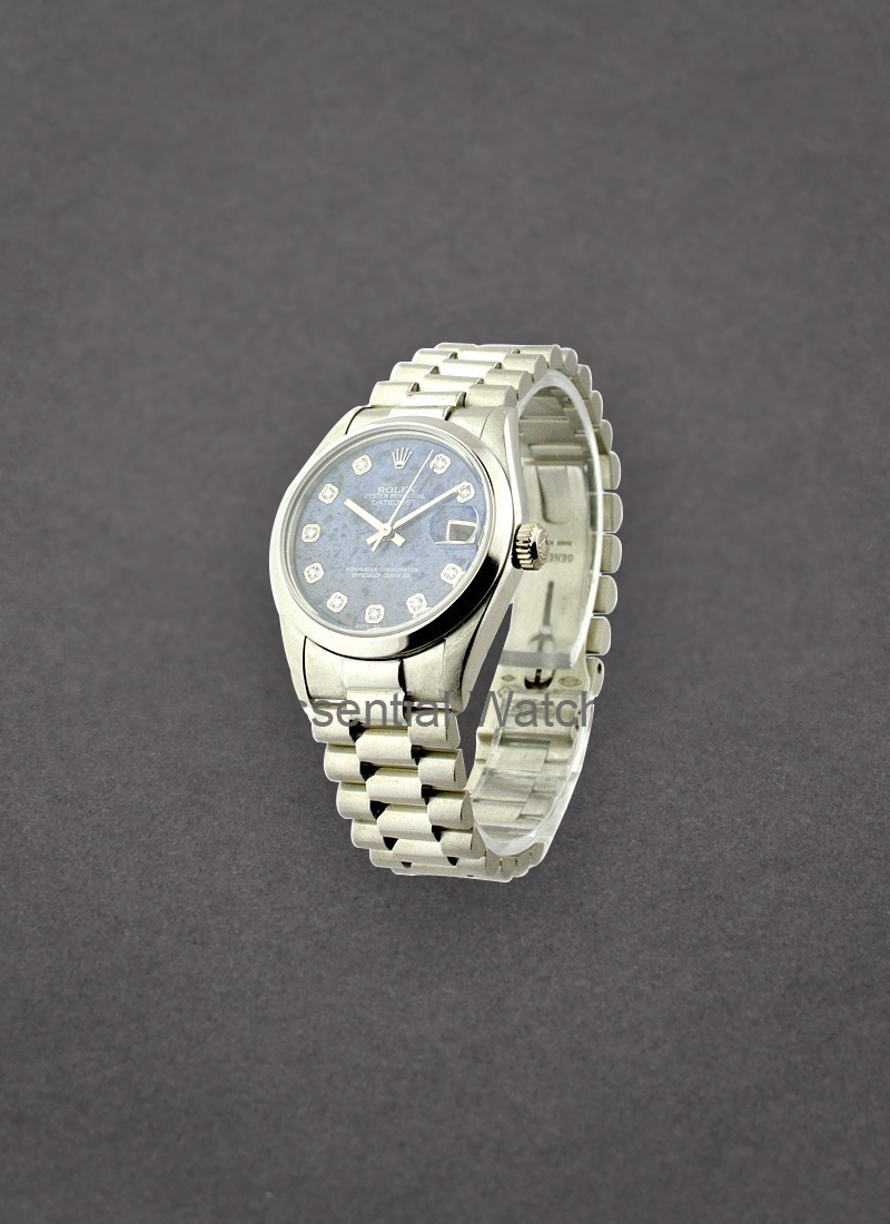 Pre-Owned Rolex Midsize President - Platinum - Smooth Bezel