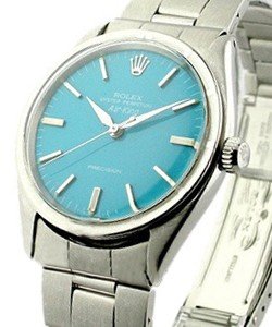 Air-King Precision - Steel on Steel Oyester Bracelet with Turquoise Dial