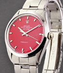 Air-King Precision - Steel on Steel Oyster Bracelet with Red Stick Dial