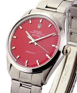 Air-King Precision - Steel on Steel Oyster Bracelet with Red Stick Dial