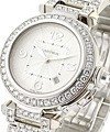 Pasha 32mm White Gold with Diamond Bezel Factory Full Pave Diamond Bracelet  