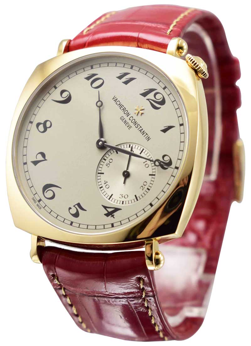 Historiques American 1921 in Rose Gold - Limited Production on Brown Alligator Leather Strap with Silver Arabic Dial