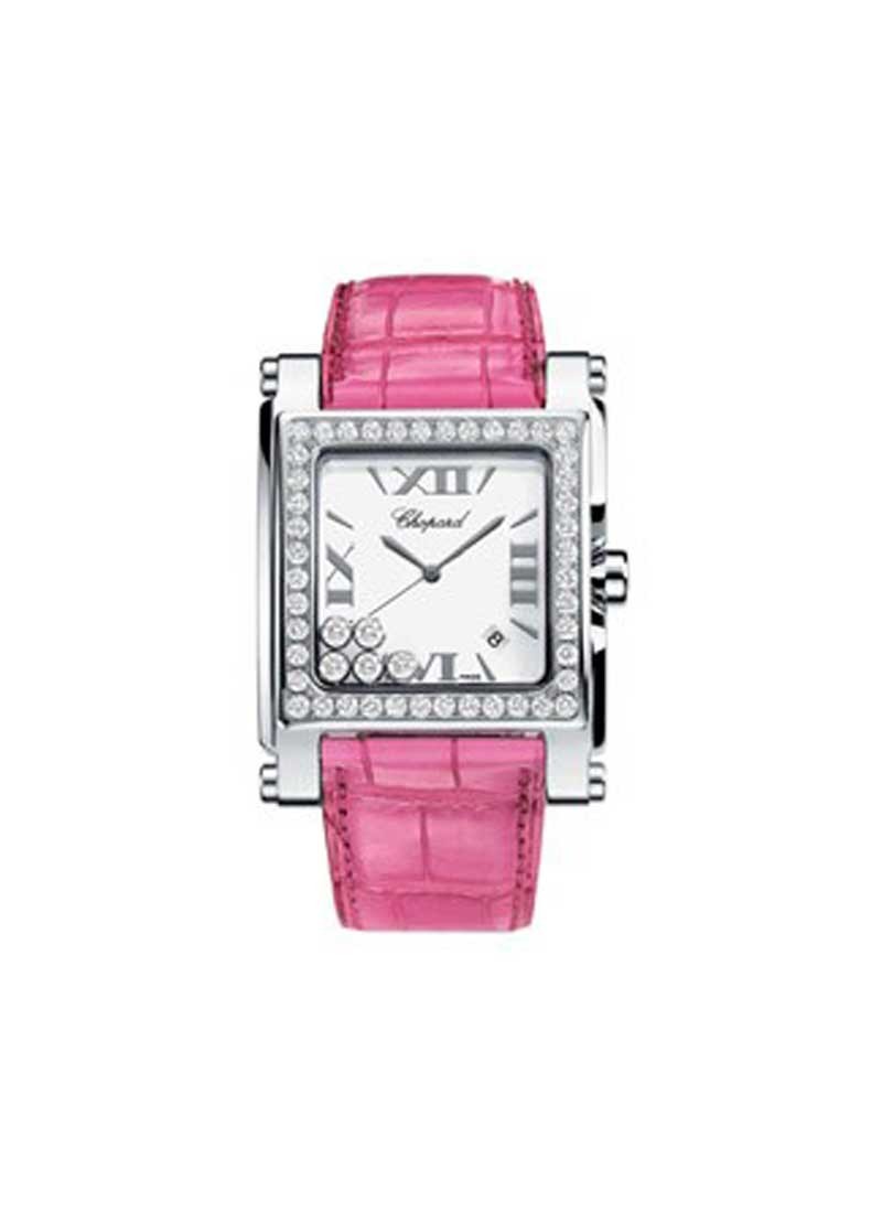 Chopard Happy Sport Square in Steel with Diamond Bezel