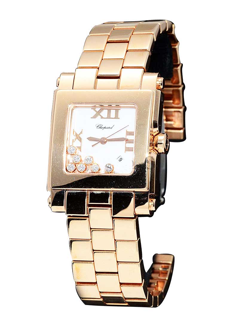 275322 5001 Chopard Happy Sport Square Rose Gold Essential Watches