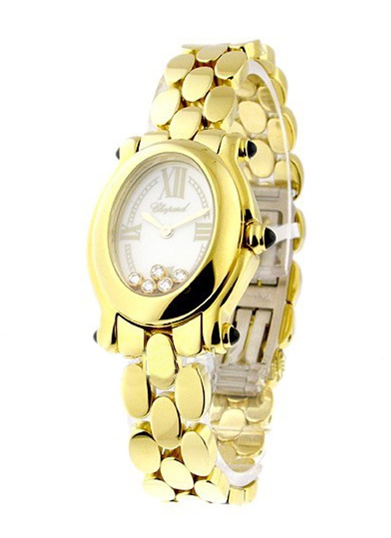 Chopard Happy Sport Oval in Yellow Gold