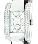 La Strada with Diamond Bezel White Gold on Strap with MOP Dial