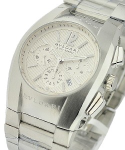Ergon Chronograph - Mid Size Steel on Bracelet with Silver Dial