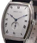 Heritage Automatic in White Gold on Black Alligator Leather Strap with Silver Roman Dial