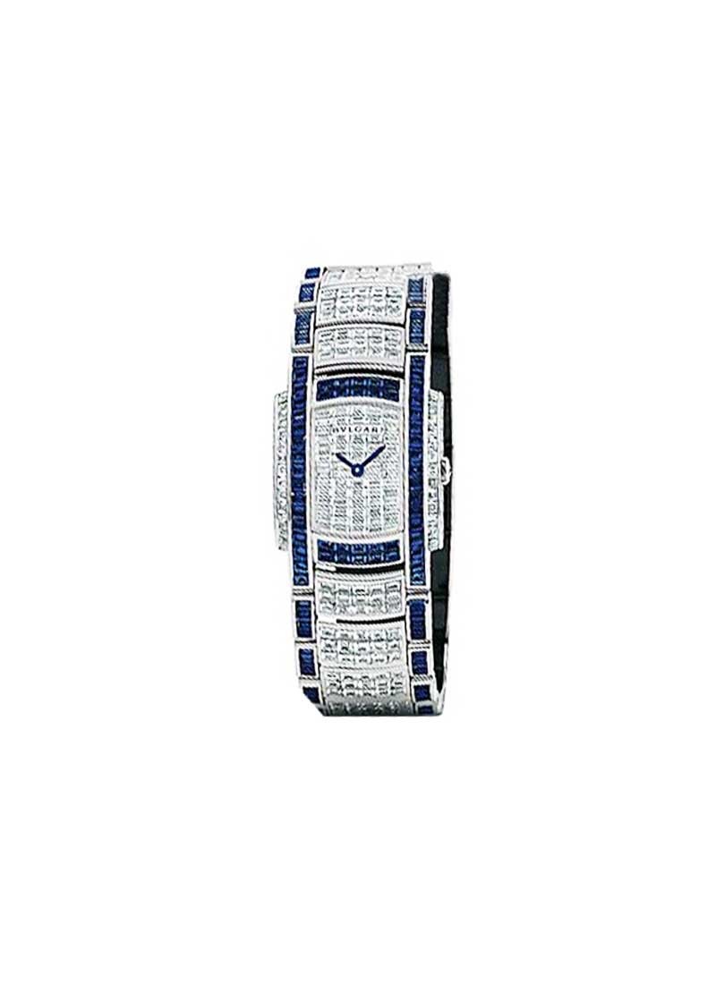 Bvlgari Assioma D 31mm - in White Gold Diamond and Sapphire