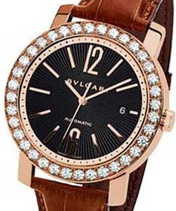 Bvlgari-Bvlgari 42mm Rose Gold Case with Diamond Set Bezel