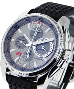 Mille Miglia GT XL Chrono Split Second  in Steel on Black Rubber Strap with Grey Dial