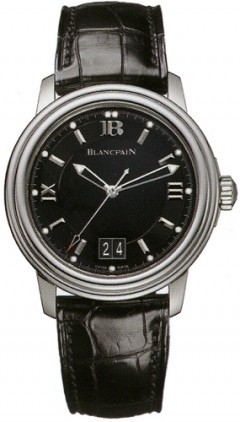 Leman Ultra Slim -  Big Date  Steel on Strap with White Dial