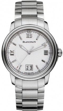 Leman Ultra Slim Big Date 38mm Automatic in Steel on Stainless Steel Braclet with White Dial