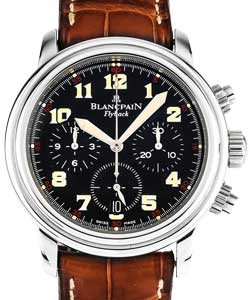 Leman Flyback Chronograph  Stainless Steel on Brown Strap with Black Dial