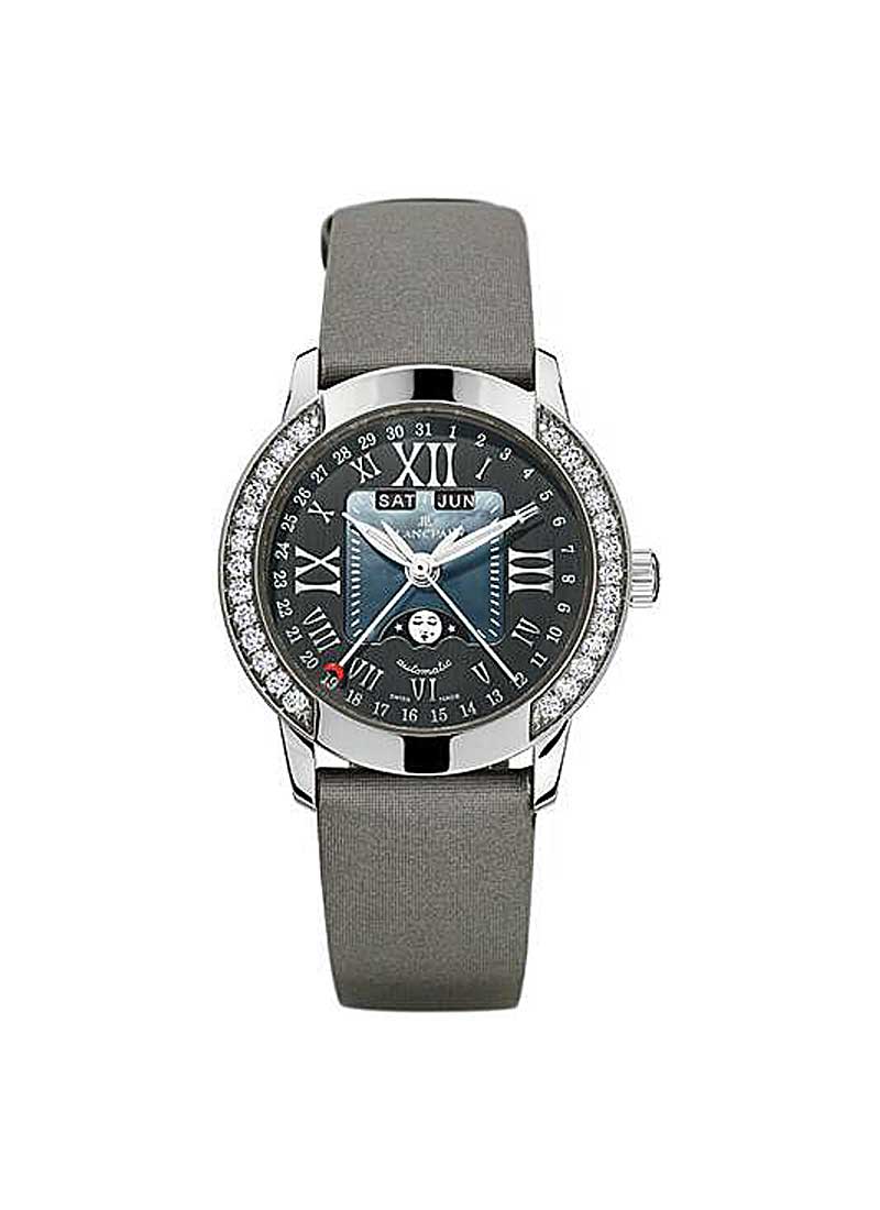 Blancpain Specialites Complete Calendar 34mm Automatic in White Gold with Diamonds Bezel