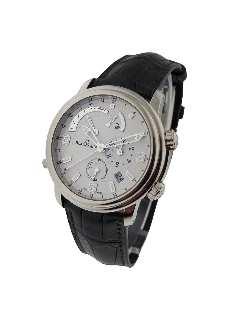 Blancpain Leman Reveil GMT with Alarm 40mm in White Gold