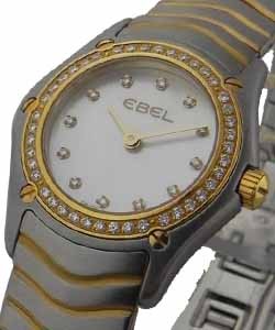 Classic Wave Mini - 2 Tone on Bracelet Diamond Bezel and MOP Diamond Dial