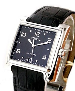 1911 La Carree Steel on Strap with Black Dial