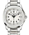 Aquanaut with Diamond Bezel Mid Size Stainless Steel on Bracelet with White Dial