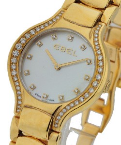 New Beluga Lady''''s in Steel with Diamond Bezel Yellow Gold on Bracelet with Mother of Pearl Dial
