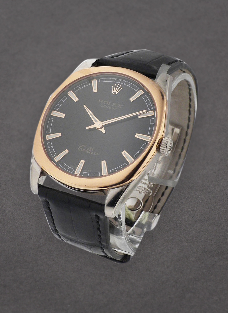 Rolex Unworn Cellini Danaos in Rose Gold with White Gold Lugs