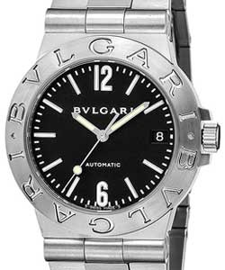 Bvlgari 35mm Diagono Automatic Steel on Bracelet with Black Dial 