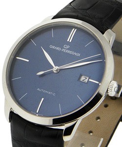 Classique Elegance 1966 Palladium on Strap with Blue Dial - 250pcs Made