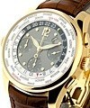 World Time Chronograph - Rose Gold Rose Gold on Strap with Grey Dial