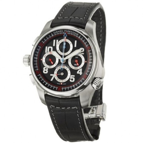 Rallye MONTE-CARLO Historique R&D 01 Chronograph Steel on Strap with Black Dial