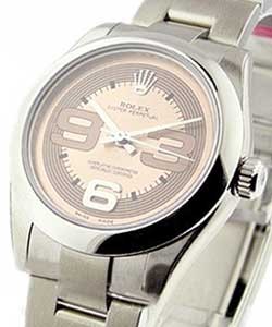 Oyster Perpetual 31mm Automatic in Steel on Steel Oyster Bracelet with Pink Maxi Arabic Dial