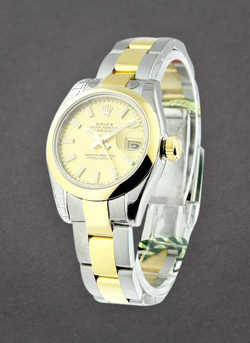 Rolex Unworn Datejust in Steel with Yellow Gold Smooth Bezel