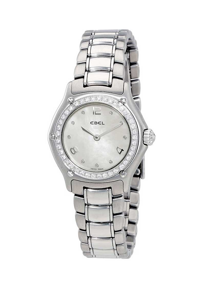 Ebel 1911 Ladies in Steel with Diamond Bezel