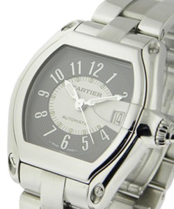 Roadster in Steel on Steel Bracelet with Silver and Black Dial