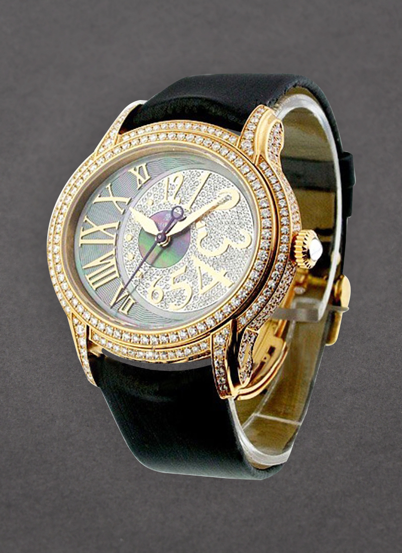 Audemars Piguet Millenary Gem-set in Rose Gold with Diamond Bezel