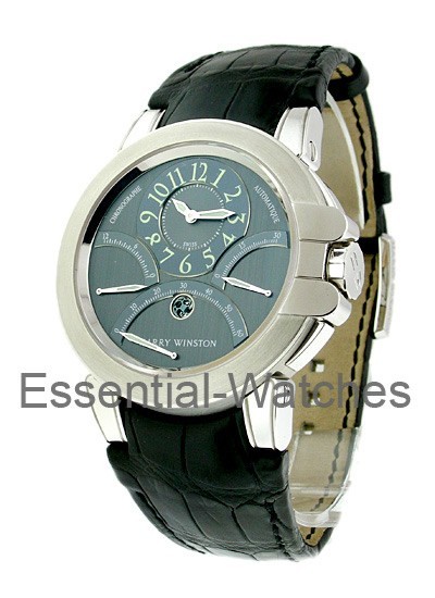 Harry Winston Excenter Perpetual Calendar in White Gold