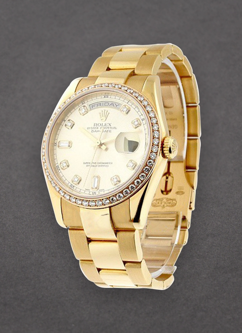 Pre-Owned Rolex Presidential - Rose Gold - Diamond Bezel - 36mm 