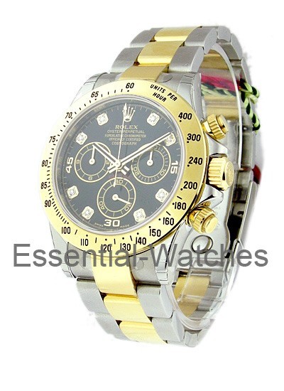 Pre-Owned Rolex Daytona 40mm in Steel with Yellow Gold Bezel Pre-Owned Rolex Daytona 40mm in Steel with Yellow Gold Bezel