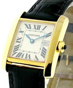 Tank Francaise - Mid Size Yellow Gold Yellow Gold on Strap
