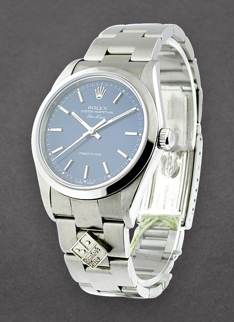 Pre-Owned Rolex Air King 14000M in Steel with Smooth Bezel