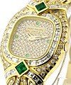 La Flamme Yellow Gold with Emeralds and Diamonds Ref No. 4808/11J